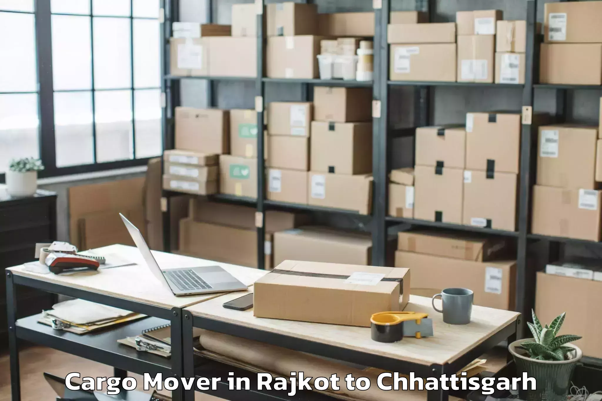 Get Rajkot to Mungeli Cargo Mover